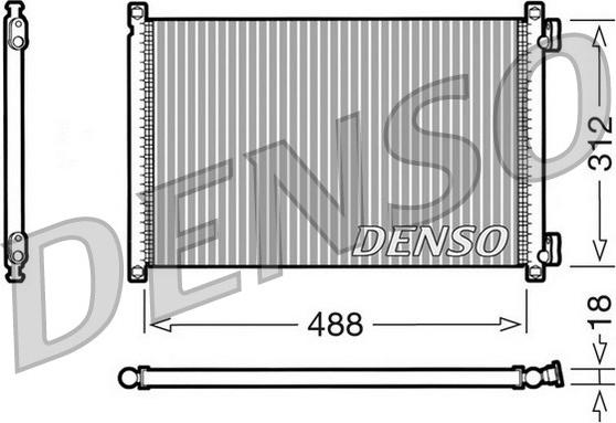 Denso DCN09103 - Kondensators, Gaisa kond. sistēma autodraugiem.lv