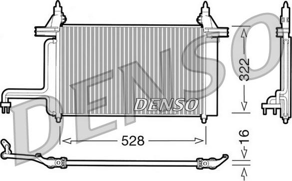 Denso DCN09130 - Kondensators, Gaisa kond. sistēma autodraugiem.lv