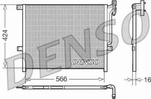 Denso DCN05004 - Kondensators, Gaisa kond. sistēma autodraugiem.lv