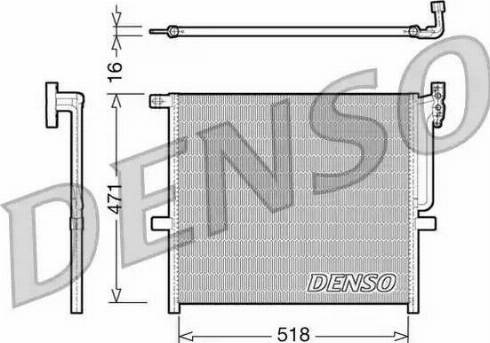 Denso DCN05001 - Kondensators, Gaisa kond. sistēma autodraugiem.lv