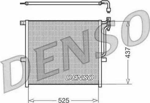 Denso DCN05008 - Kondensators, Gaisa kond. sistēma autodraugiem.lv