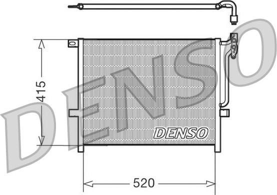 Denso DCN05010 - Kondensators, Gaisa kond. sistēma autodraugiem.lv