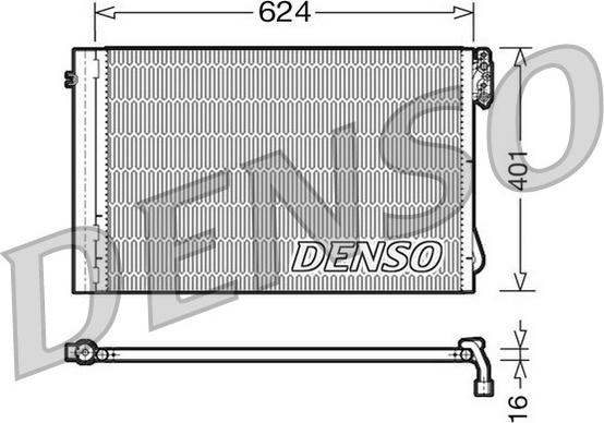 Denso DCN05011 - Kondensators, Gaisa kond. sistēma autodraugiem.lv