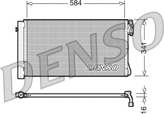 Denso DCN05012 - Kondensators, Gaisa kond. sistēma autodraugiem.lv