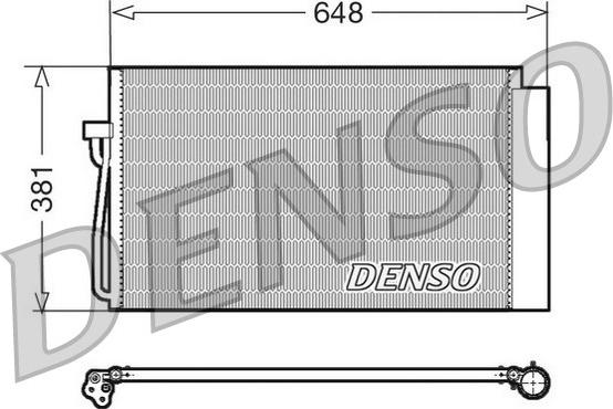 Denso DCN05017 - Kondensators, Gaisa kond. sistēma autodraugiem.lv