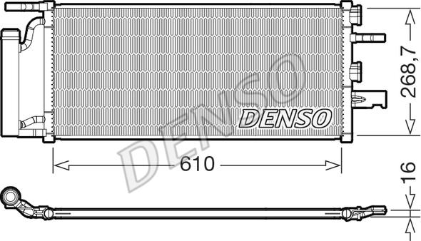 Denso DCN05036 - Kondensators, Gaisa kond. sistēma autodraugiem.lv
