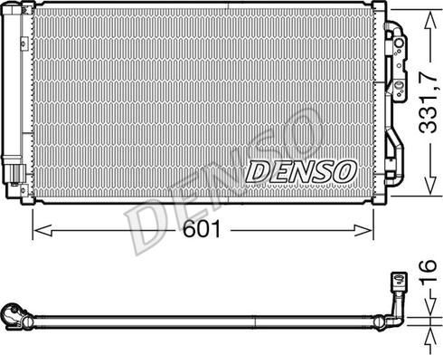 Denso DCN05033 - Kondensators, Gaisa kond. sistēma autodraugiem.lv