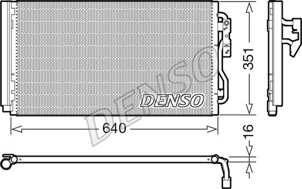 Denso DCN05023 - Kondensators, Gaisa kond. sistēma autodraugiem.lv