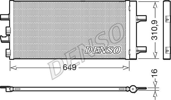 Denso DCN05104 - Kondensators, Gaisa kond. sistēma autodraugiem.lv