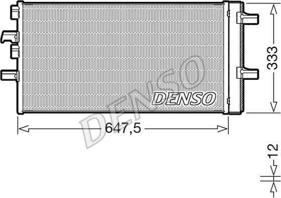 Denso DCN05108 - Kondensators, Gaisa kond. sistēma autodraugiem.lv