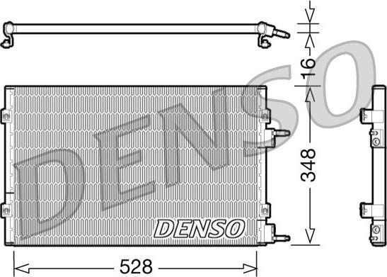 Denso DCN06003 - Kondensators, Gaisa kond. sistēma autodraugiem.lv