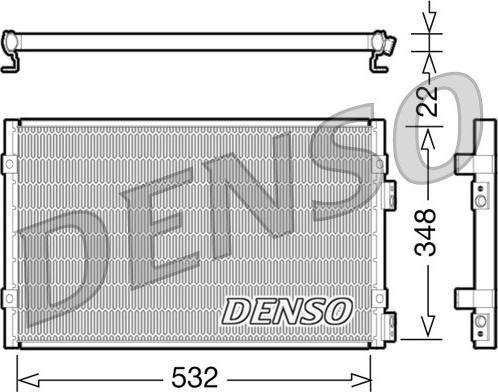 Denso DCN06002 - Kondensators, Gaisa kond. sistēma autodraugiem.lv