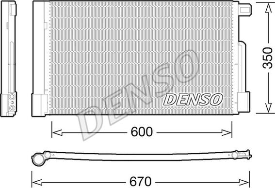 Denso DCN01004 - Kondensators, Gaisa kond. sistēma autodraugiem.lv