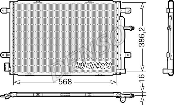 Denso DCN02039 - Kondensators, Gaisa kond. sistēma autodraugiem.lv