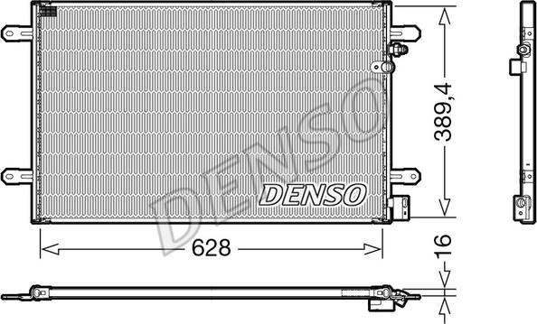 Denso DCN02037 - Kondensators, Gaisa kond. sistēma autodraugiem.lv