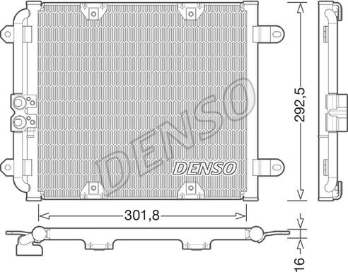 Denso DCN02028 - Kondensators, Gaisa kond. sistēma autodraugiem.lv