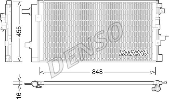 Denso DCN02023 - Kondensators, Gaisa kond. sistēma autodraugiem.lv