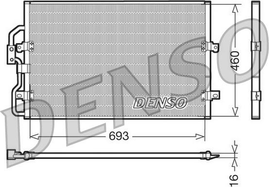 Denso DCN07040 - Kondensators, Gaisa kond. sistēma autodraugiem.lv