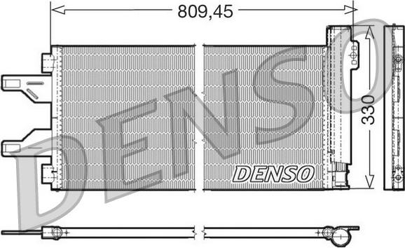 Denso DCN07050 - Kondensators, Gaisa kond. sistēma autodraugiem.lv