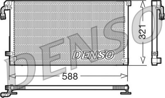 Denso DCN07004 - Kondensators, Gaisa kond. sistēma autodraugiem.lv