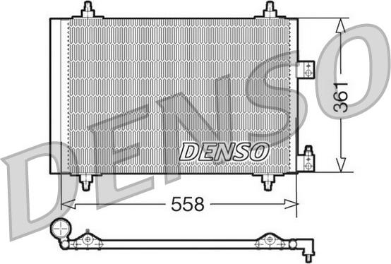 Denso DCN07005 - Kondensators, Gaisa kond. sistēma autodraugiem.lv