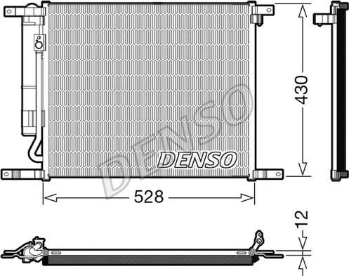 Denso DCN15009 - Kondensators, Gaisa kond. sistēma autodraugiem.lv