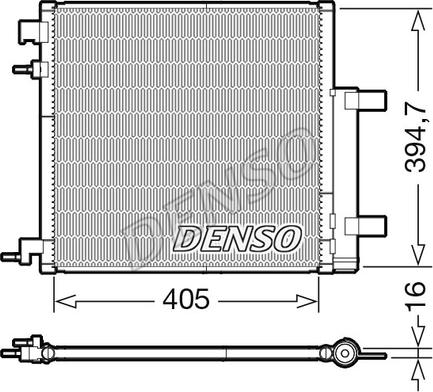 Denso DCN15006 - Kondensators, Gaisa kond. sistēma autodraugiem.lv