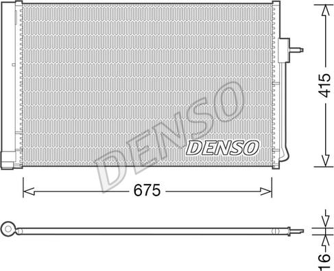 Denso DCN15001 - Kondensators, Gaisa kond. sistēma autodraugiem.lv