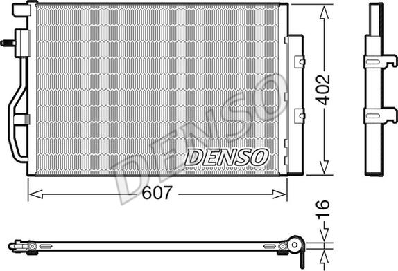 Denso DCN15008 - Kondensators, Gaisa kond. sistēma autodraugiem.lv