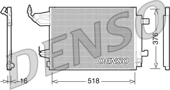 Denso DCN16001 - Kondensators, Gaisa kond. sistēma autodraugiem.lv