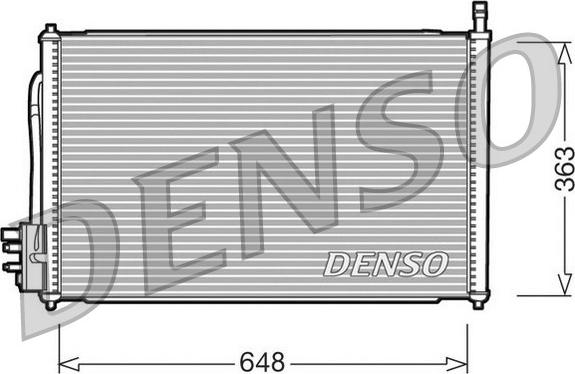 Denso DCN10006 - Kondensators, Gaisa kond. sistēma autodraugiem.lv