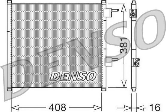 Denso DCN10019 - Kondensators, Gaisa kond. sistēma autodraugiem.lv