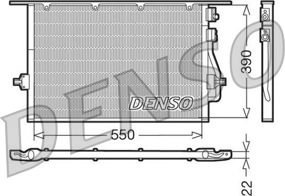 Denso DCN10014 - Kondensators, Gaisa kond. sistēma autodraugiem.lv