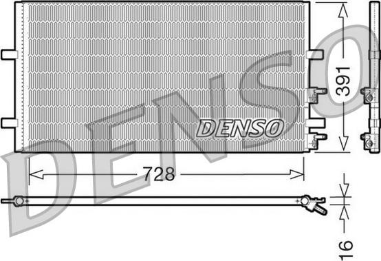 Denso DCN10017 - Kondensators, Gaisa kond. sistēma autodraugiem.lv