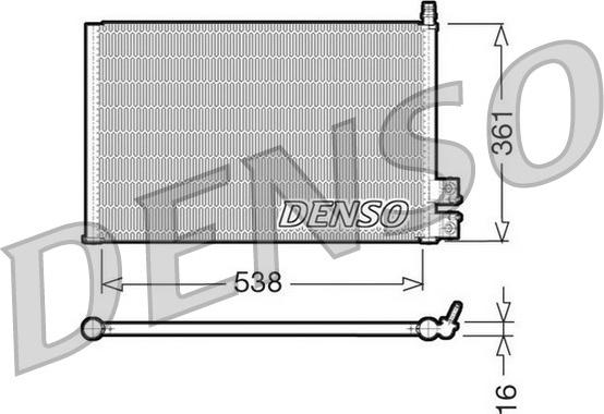 Denso DCN10021 - Kondensators, Gaisa kond. sistēma autodraugiem.lv
