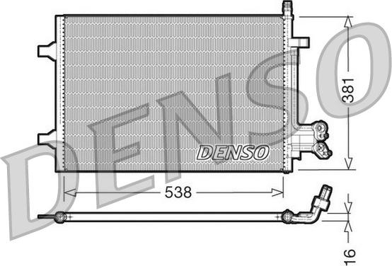 Denso DCN10022 - Kondensators, Gaisa kond. sistēma autodraugiem.lv