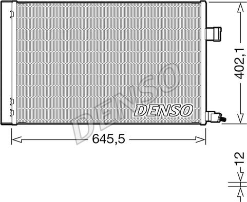 Denso DCN11009 - Kondensators, Gaisa kond. sistēma autodraugiem.lv