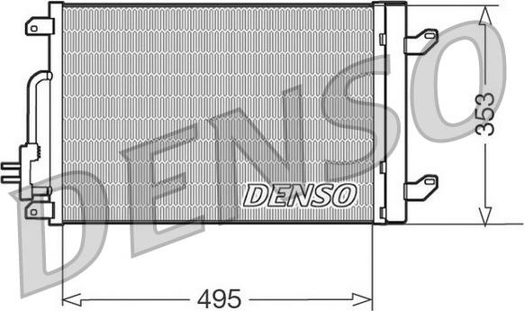Denso DCN13015 - Kondensators, Gaisa kond. sistēma autodraugiem.lv