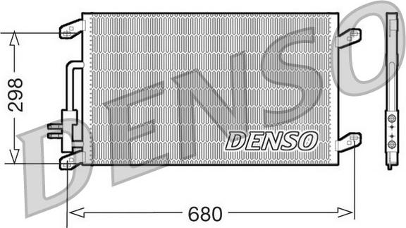 Denso DCN13016 - Kondensators, Gaisa kond. sistēma autodraugiem.lv