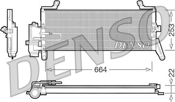 Denso DCN13011 - Kondensators, Gaisa kond. sistēma autodraugiem.lv