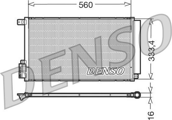 Denso DCN13109 - Kondensators, Gaisa kond. sistēma autodraugiem.lv