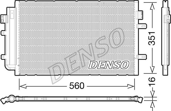 Denso DCN12005 - Kondensators, Gaisa kond. sistēma autodraugiem.lv