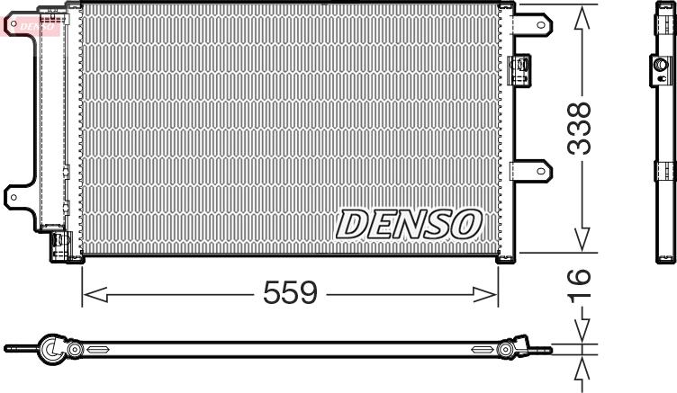 Denso DCN12007 - Kondensators, Gaisa kond. sistēma autodraugiem.lv