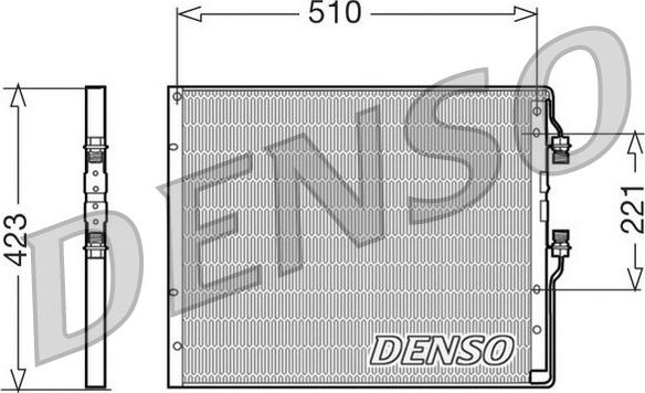 Denso DCN12100 - Kondensators, Gaisa kond. sistēma autodraugiem.lv