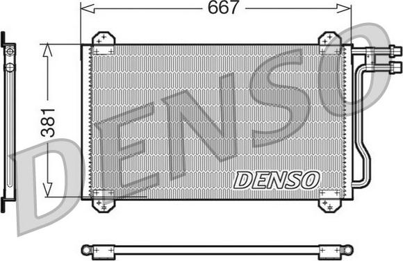 Denso DCN17055 - Kondensators, Gaisa kond. sistēma autodraugiem.lv