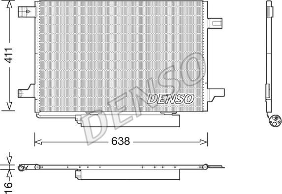 Denso DCN17004 - Kondensators, Gaisa kond. sistēma autodraugiem.lv