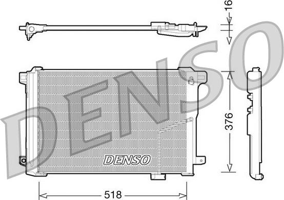 Denso DCN17005 - Kondensators, Gaisa kond. sistēma autodraugiem.lv