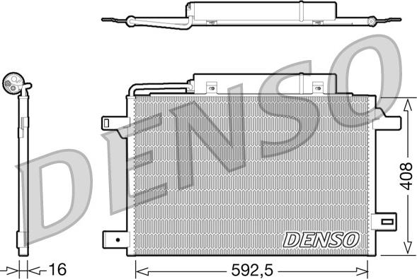 Denso DCN17003 - Kondensators, Gaisa kond. sistēma autodraugiem.lv