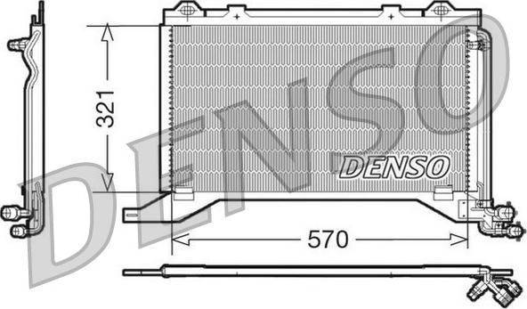 Denso DCN17019 - Kondensators, Gaisa kond. sistēma autodraugiem.lv