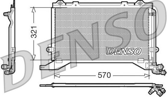 Denso DCN17020 - Kondensators, Gaisa kond. sistēma autodraugiem.lv